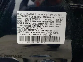 2013 Acura MDX Advance with VIN 2HNYD2H84DH503121, listed as a Copart auction lot 72412404 with 145,626 mi miles and Salvage Title. Bid and sale history available at DreamBid. Image 13.