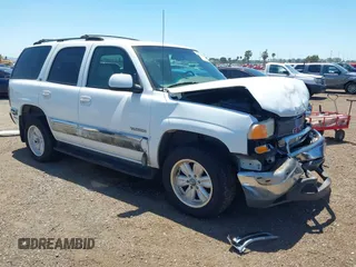 2002 GMC Yukon SLT z VIN 1GKEC13T62R189751, wystawiony jako IAAI lot #42228985 z przebiegiem 199 654 mil mil oraz . Historia ofert i sprzedaży dostępna na DreamBid. Obrazek 1.