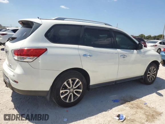 2016 Nissan Pathfinder SV with VIN 5N1AR2MN9GC635296, listed as a Copart auction lot 52887885 with 140,565 mi miles and Salvage Title. Bid and sale history available at carsss.com. Image 3.