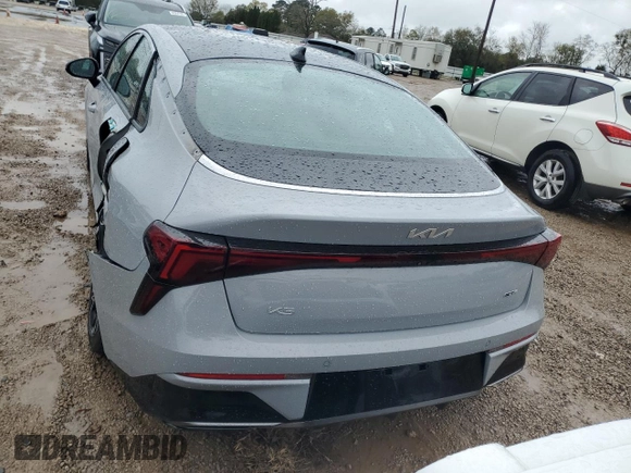 2025 Kia K5 GT-Line with VIN KNAG64J78S5286148, listed as a Copart auction lot 50005605 with 12,086 mi miles and Salvage Title. Bid and sale history available at carsss.com. Image 6.