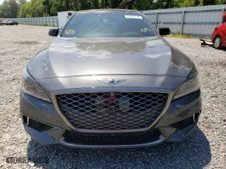 2018 Genesis G80 3.3T Sport with VIN KMHGN4JB0JU223068, listed as a Copart auction lot 51973174 with 74,908 mi miles. Bid and sale history available at carsss.com. Image 5.