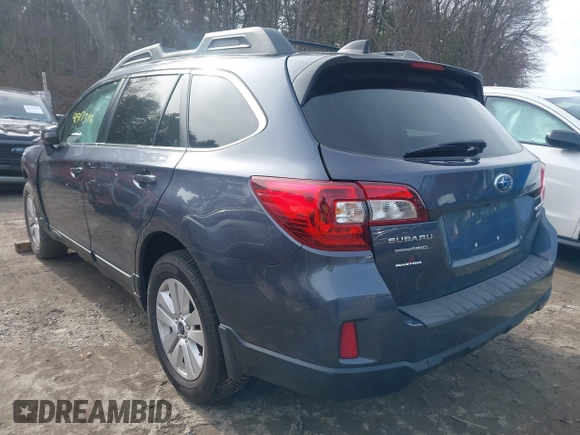 2016 Subaru Outback 2.5i Premium with VIN 4S4BSAFC5G3337763, listed as a IAAI auction lot 41917546 with 60,484 mi miles. Bid and sale history available at carsss.com. Image 3.