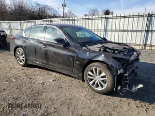 2020 Infiniti Q50 Pure with VIN JN1EV7AR0LM252893, listed as a Copart auction lot 45655065 with 70,771 mi miles and Salvage title. Bid and sale history available at DreamBid. Image 4.