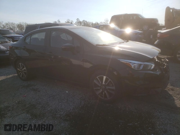 2021 Nissan Versa SV with VIN 3N1CN8EV9ML844776, listed as a Copart auction lot 50753985 with 119,635 mi miles and Salvage title. Bid and sale history available at DreamBid. Image 4.