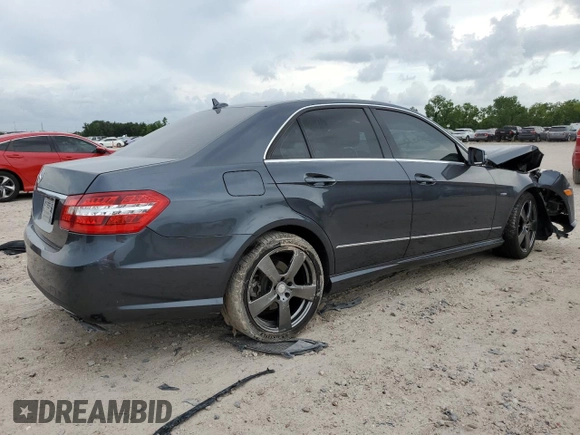 2012 Mercedes-Benz E 350 Luxury with VIN WDDHF5KB5CA641534, listed as a Copart auction lot 54821925 with 77,712 mi miles and Salvage Title. Bid and sale history available at DreamBid. Image 3.