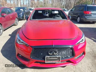 2021 Infiniti Q60 Red Sport 400 with VIN JN1FV7LL8MM560392, listed as a IAAI auction lot 41548964 with 14,057 mi miles and . Bid and sale history available at DreamBid. Image 12.