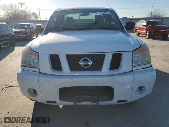 2008 Nissan Titan SE with VIN 1N6BA06A68N345258, listed as a Copart auction lot 42289375 with 218,042 mi miles and Salvage Title. Bid and sale history available at carsss.com. Image 5.