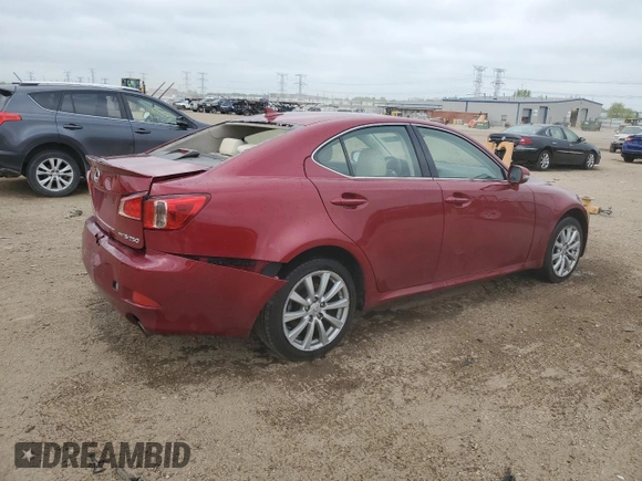 2012 Lexus IS 250 z VIN JTHCF5C27C5054925, wystawiony jako Copart lot #56701885 z przebiegiem 99 558 mil mil oraz Szkoda całkowita • Salvage title. Historia ofert i sprzedaży dostępna na DreamBid. Obrazek 3.