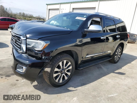 2019 Toyota Sequoia Limited with VIN 5TDJY5G15KS170346, listed as a Copart auction lot 45149904 with 109,842 mi miles. Bid and sale history available at carsss.com. Image 1.