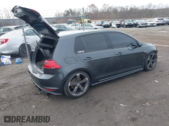 2015 Volkswagen Golf GTI SE with VIN 3VW5T7AU5FM102579, listed as a IAAI auction lot 41131577 with 97,894 mi miles. Bid and sale history available at carsss.com. Image 4.