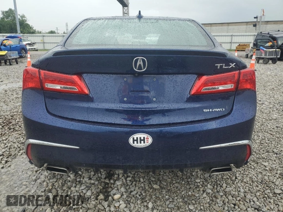 2018 Acura TLX Advance with VIN 19UUB3F79JA006426, listed as a Copart auction lot 63210485 with 64,145 mi miles and Salvage title. Bid and sale history available at DreamBid. Image 6.