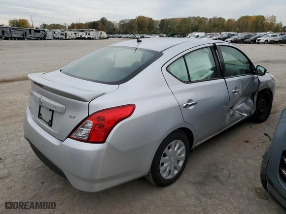 2019 Nissan Versa Sedan SV with VIN 3N1CN7AP4KL857384, listed as a Copart auction lot 40427294 with 0 mi miles and Salvage Title. Bid and sale history available at carsss.com. Image 3.