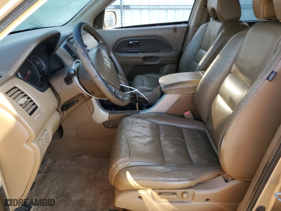 2006 Honda Pilot EX-L with VIN 5FNYF28576B008913, listed as a Copart auction lot 50596035 with 172,341 mi miles and Salvage Title. Bid and sale history available at carsss.com. Image 7.