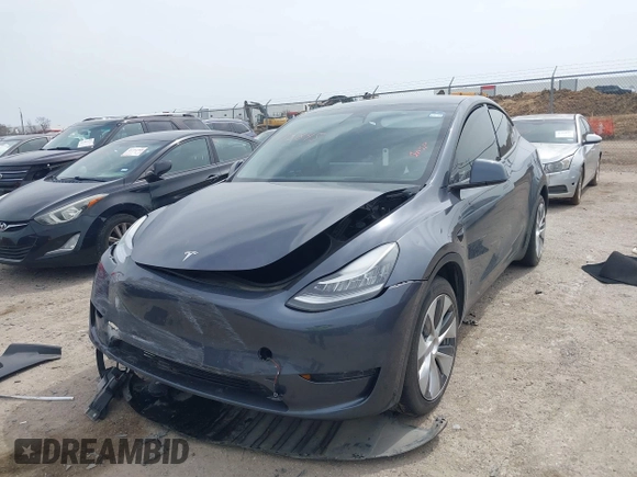 2023 Tesla Model Y Long Range with VIN 7SAYGDEE0PA036048, listed as a IAAI auction lot 41775845 with 41,291 mi miles. Bid and sale history available at carsss.com. Image 16.