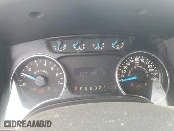 2013 Ford F-150 XL with VIN 1FTFW1EF7DFB68264, listed as a Copart auction lot 60271505 with 128,453 mi miles and Salvage title. Bid and sale history available at DreamBid. Image 9.