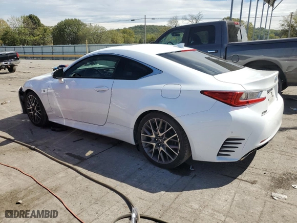 2017 Lexus RC with VIN JTHHE5BC2H5015606, listed as a Copart auction lot 71887214 with 54,554 mi miles and Salvage Title. Bid and sale history available at carsss.com. Image 2.