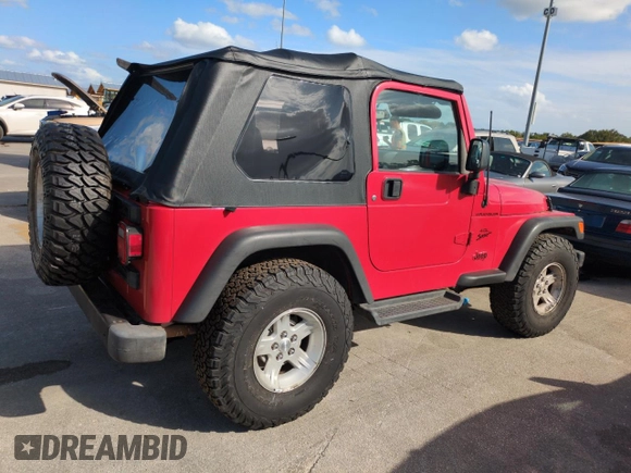 2006 Jeep Wrangler Sport with VIN 1J4FA49S06P718273, listed as a Copart auction lot 74676564 with 0 mi miles and Salvage Title. Bid and sale history available at carsss.com. Image 3.