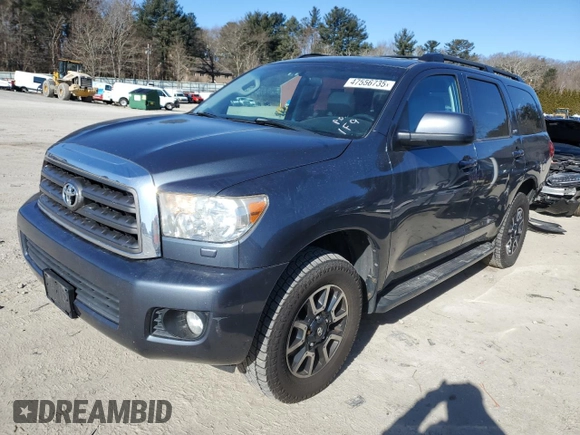 2010 Toyota Sequoia SR5 with VIN 5TDBY5G19AS026351, listed as a Copart auction lot 47556735 with 216,143 mi miles and Clean Title. Bid and sale history available at carsss.com. Image 1.