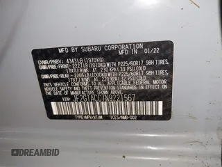 2022 Subaru Crosstrek Premium с VIN JF2GTACC7N9221567, выставлен на аукционе IAAI как лот 42092261 с пробегом 50 638 миль миль и . История ставок и продаж доступна на DreamBid. Изображение 9.