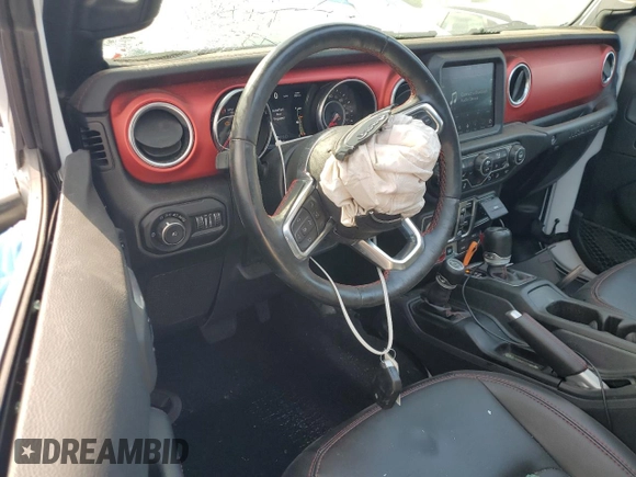 2020 Jeep Wrangler Unlimited Rubicon с VIN 1C4HJXFG4LW239307, выставлен на аукционе Copart как лот 54037595 с пробегом 19 850 миль миль и Списание • Salvage title. История ставок и продаж доступна на DreamBid. Изображение 8.