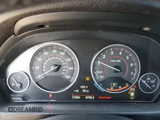 2016 BMW 3 Series 328i with VIN WBA8E9C52GK647432, listed as a Copart auction lot 48344095 with 77,960 mi miles and Salvage Title. Bid and sale history available at DreamBid. Image 9.
