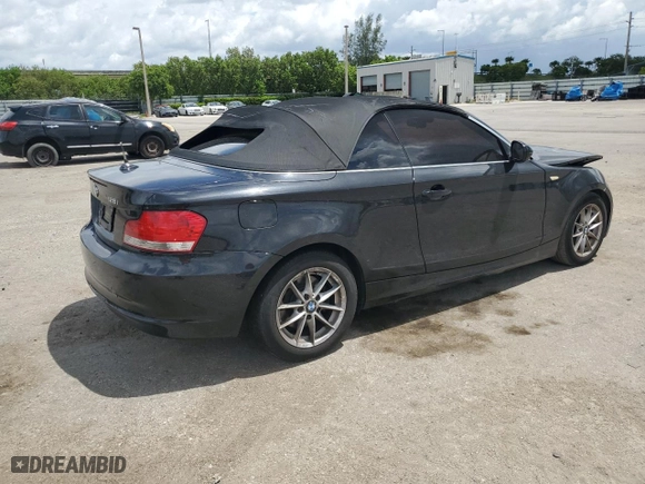 2011 BMW 1 Series 128i with VIN WBAUN1C5XBVH83530, listed as a Copart auction lot 66342954 with 263,641 mi miles and Salvage Title. Bid and sale history available at carsss.com. Image 3.