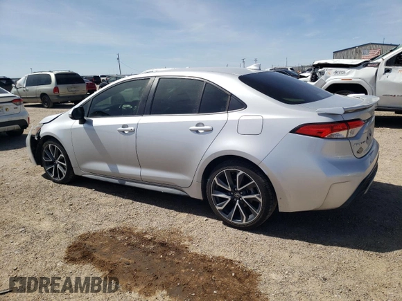 2022 Toyota Corolla SE with VIN JTDS4MCE1N3501612, listed as a Copart auction lot 50232055 with 55,098 mi miles and Salvage Title. Bid and sale history available at carsss.com. Image 2.