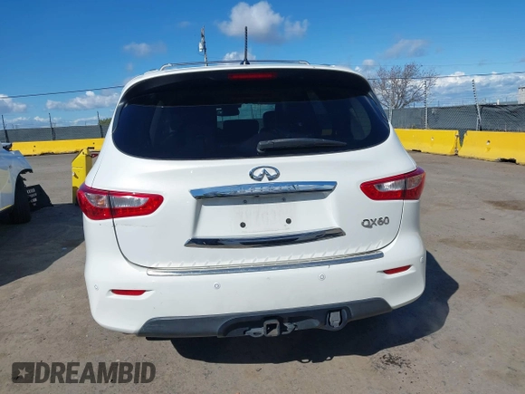 2014 Infiniti QX60 with VIN 5N1AL0MM9EC514942, listed as a IAAI auction lot 41807452 with 178,540 mi miles and . Bid and sale history available at DreamBid. Image 16.