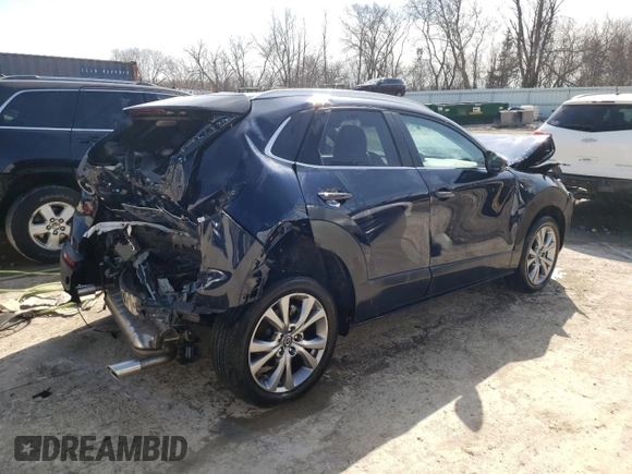 2023 Mazda CX-30 S Carbon Edition with VIN 3MVDMBCMXPM539683, listed as a Copart auction lot 48186175 with 22,750 mi miles and Non repairable. Bid and sale history available at DreamBid. Image 3.