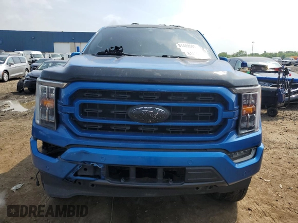 2021 Ford F-150 XL with VIN 1FTFW1E58MKE48631, listed as a Copart auction lot 61409595 with 36,388 mi miles and Salvage title. Bid and sale history available at DreamBid. Image 5.