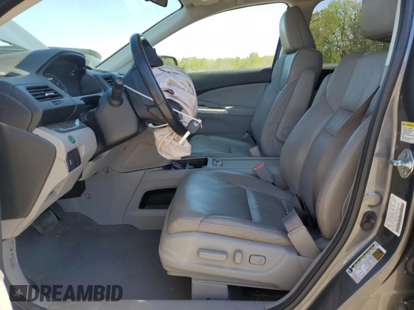 2013 Honda CR-V EX-L with VIN 2HKRM4H72DH645388, listed as a Copart auction lot 54915695 with 91,671 mi miles and Salvage Title. Bid and sale history available at DreamBid. Image 7.