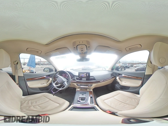 2018 Audi Q5 Premium Plus with VIN WA1BNAFY4J2151517, listed as a Copart auction lot 55902895 with 80,026 mi miles and Salvage title. Bid and sale history available at DreamBid. Image 15.