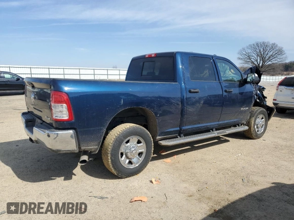 2022 Ram 2500 Tradesman with VIN 3C6UR5CL3NG439407, listed as a Copart auction lot 48886265 with 44,084 mi miles and Salvage Title. Bid and sale history available at carsss.com. Image 3.