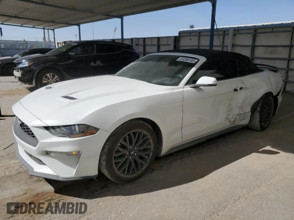 2018 Ford Mustang EcoBoost Premium with VIN 1FATP8UH7J5155193, listed as a Copart auction lot 51280155 with 78,629 mi miles and Salvage Title. Bid and sale history available at carsss.com. Image 1.