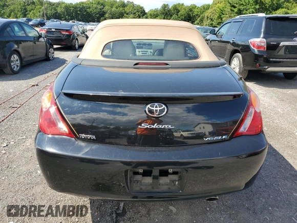 2006 Toyota Solara SE with VIN 4T1FA38P36U066503, listed as a Copart auction lot 65263654 with 118,000 mi miles and Salvage Title. Bid and sale history available at DreamBid. Image 6.