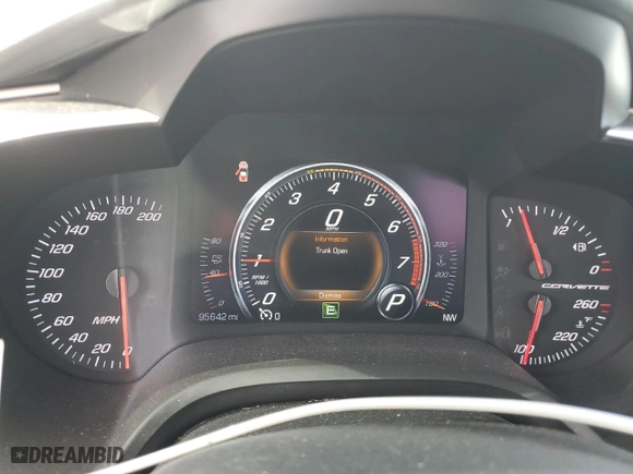 2016 Chevrolet Corvette Z51 2LT with VIN 1G1YK2D75G5108670, listed as a Copart auction lot 66790664 with 95,642 mi miles and Salvage Title. Bid and sale history available at carsss.com. Image 9.