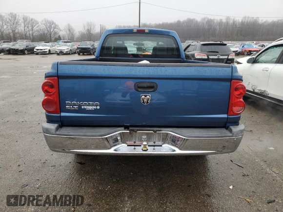 2005 Dodge Dakota SLT with VIN 1D7HE42K85S149686, listed as a Copart auction lot 44720795 with 113,369 mi miles and Salvage Title. Bid and sale history available at carsss.com. Image 6.