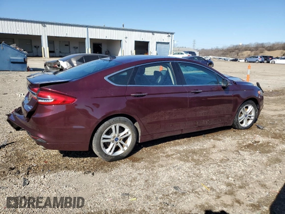 2018 Ford Fusion SE with VIN 3FA6P0HD1JR211017, listed as a Copart auction lot 48251365 with 48,363 mi miles and Salvage Title. Bid and sale history available at DreamBid. Image 3.