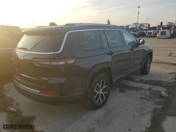 2023 Jeep Grand Cherokee L Limited with VIN 1C4RJKBG4P8884367, listed as a Copart auction lot 45496595 with 21,473 mi miles and Salvage Title. Bid and sale history available at carsss.com. Image 3.