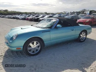 2002 Ford Thunderbird Hardtop Premium with VIN 1FAHP60A32Y108035, listed as a Copart auction lot 41422055 with 28,863 mi miles and Salvage Title. Bid and sale history available at DreamBid. Image 1.
