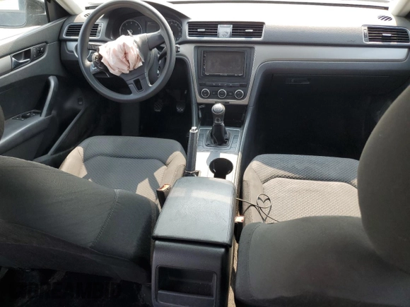 2012 Volkswagen Passat S with VIN 1VWAP7A39CC006994, listed as a Copart auction lot 59268465 with 180,500 mi miles and Salvage title. Bid and sale history available at DreamBid. Image 8.