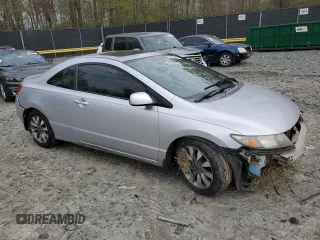 2009 Honda Civic Cpe EX with VIN 2HGFG128X9H502832, listed as a Copart auction lot 53076095 with 147,497 mi miles and Salvage Title. Bid and sale history available at carsss.com. Image 4.