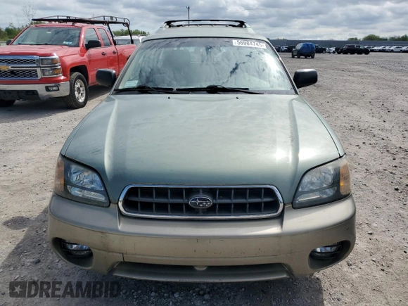 2004 Subaru Legacy Outback with VIN 4S3BH675547619079, listed as a Copart auction lot 56984745 with Not provided miles and Clean title. Bid and sale history available at DreamBid. Image 5.