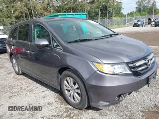 2015 Honda Odyssey EX z VIN 5FNRL5H49FB025993, wystawiony jako IAAI lot #42316946 z przebiegiem 47 694 mil mil oraz . Historia ofert i sprzedaży dostępna na DreamBid. Obrazek 1.