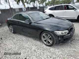 2016 BMW 4 Series 428i with VIN WBA3V7C52G5A25350, listed as a Copart auction lot 50637505 with 122,105 mi miles and Salvage Title. Bid and sale history available at carsss.com. Image 4.
