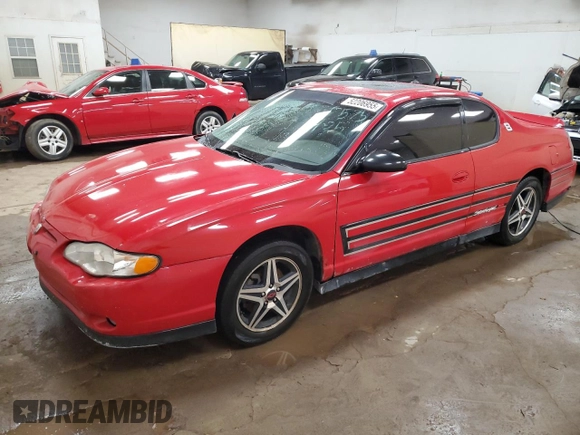 2004 Chevrolet Monte Carlo SS Supercharged with VIN 2G1WZ121149350351, listed as a Copart auction lot 52206955 with 198,245 mi miles and Clean Title. Bid and sale history available at carsss.com. Image 1.