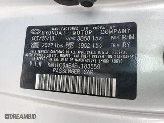 2014 Hyundai Veloster Turbo with VIN KMHTC6AE4EU183559, listed as a Copart auction lot 70338514 with 132,830 mi miles and Salvage Title. Bid and sale history available at carsss.com. Image 14.