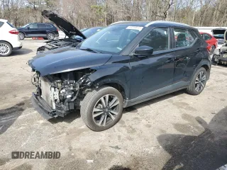 2020 Nissan Kicks SV with VIN 3N1CP5CV2LL528856, listed as a Copart auction lot 48059845 with 97,628 mi miles and Salvage Title. Bid and sale history available at carsss.com. Image 1.