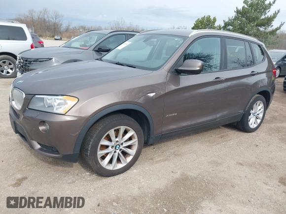 2014 BMW X3 xDrive28i with VIN 5UXWX9C54E0D39435, listed as a IAAI auction lot 42095301 with Not Provided miles and . Bid and sale history available at DreamBid. Image 2.