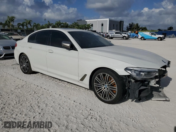 2019 BMW 5 Series M550i xDrive with VIN WBAJB9C56KB288170, listed as a Copart auction lot 54415635 with Not provided miles and Non repairable. Bid and sale history available at DreamBid. Image 4.